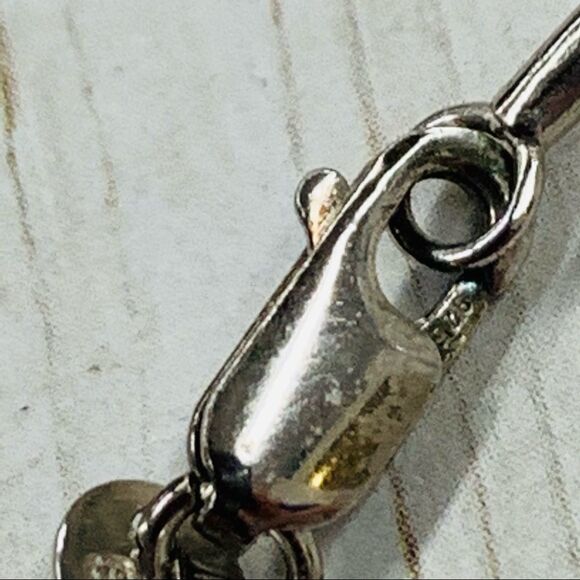 Sterling Silver Wire Baroque Pearl Necklace - Picture 2 of 2